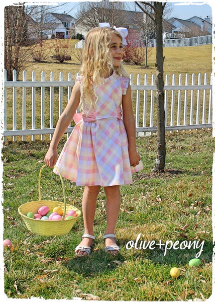 Springtime Plaid Sundress - Mint